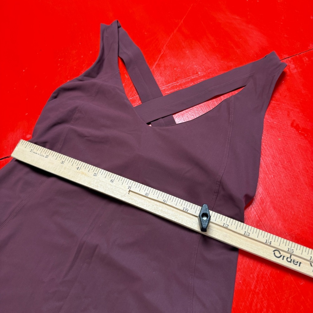 LULULEMON MAROON BURGUNDY WINE TANK NO BRA LINER - Picture 3 of 5